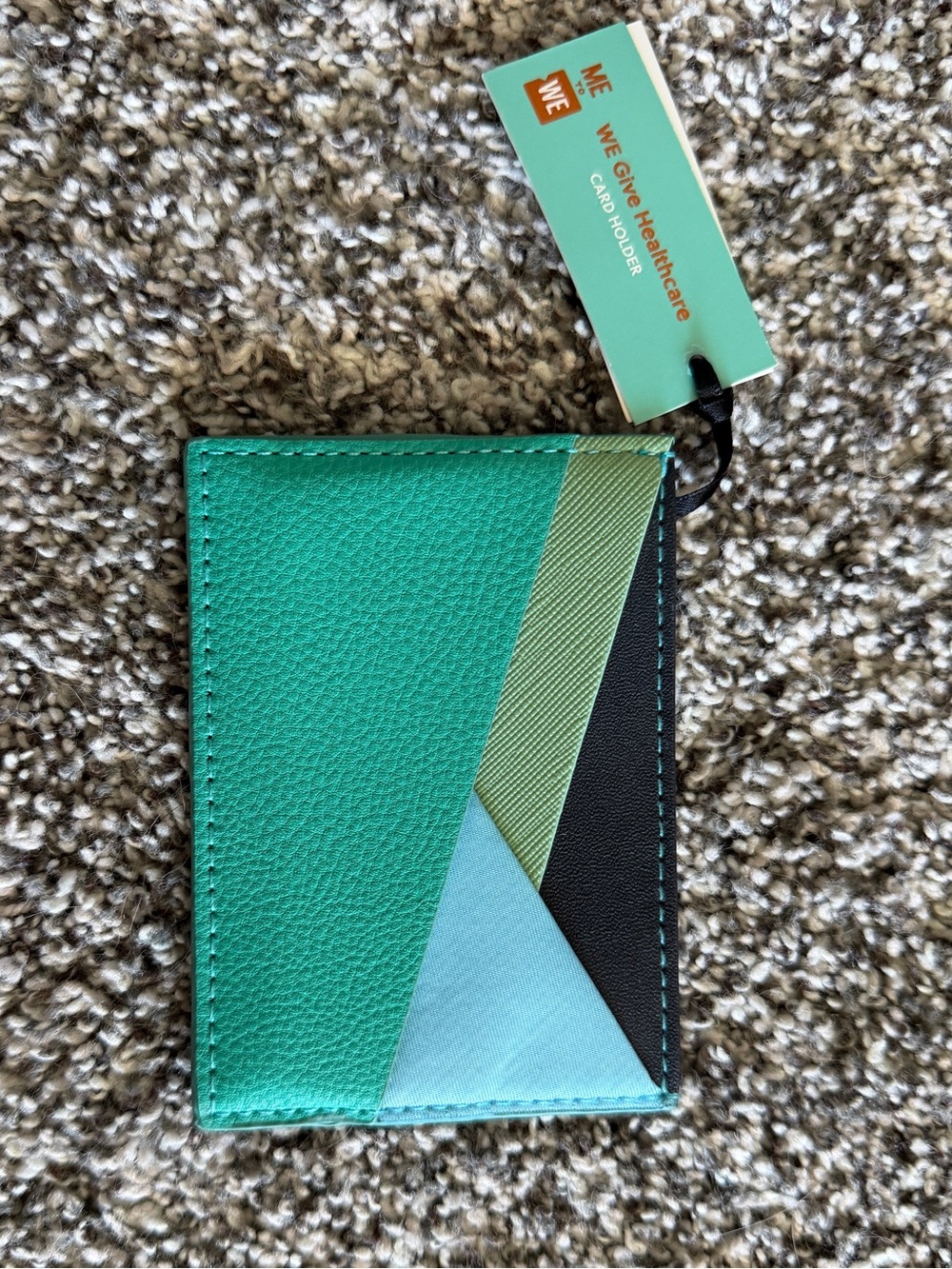 Slim Wallet | Turquoise Navy Light Blue